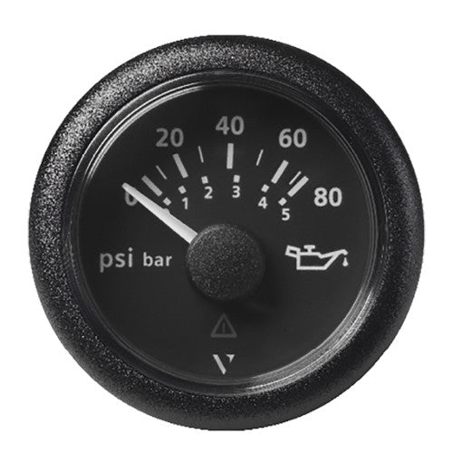 80 PSI/5 bar Oil Pressure Gauge 12/24V, Use with VDO Sender - A2C59514128