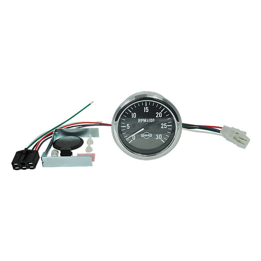 ISSPRO Classic Programmable Tachometer Gauge 0-3000 RPM Chrome Bezel - R8530MC