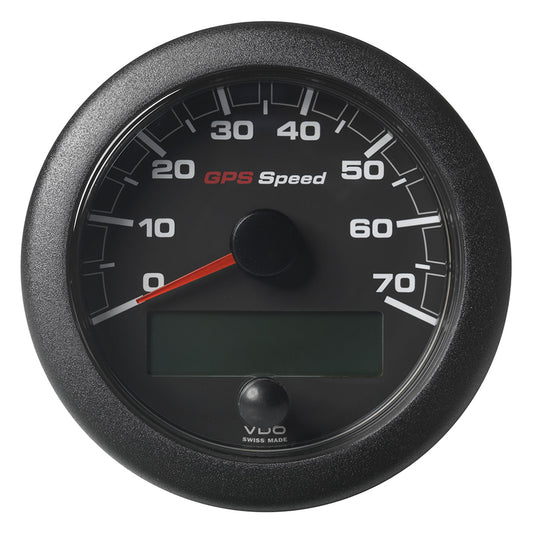 Veratron 3-3/8" (85mm) OceanLink® GPS Speedometer - Black Dial & Bezel (0-70 K/MPH/KMH) - A2C1351990001