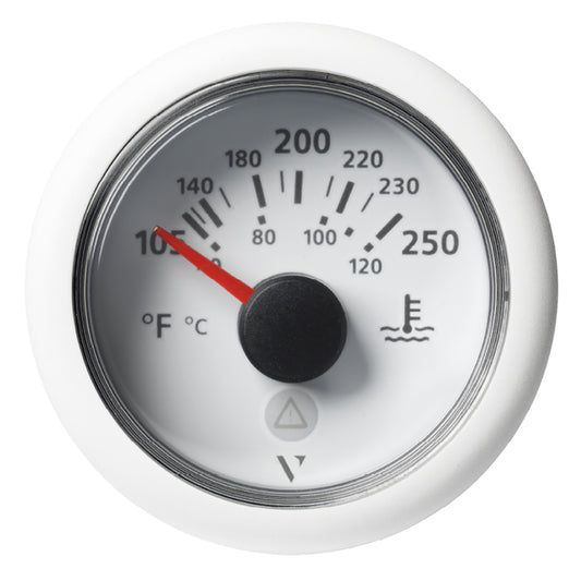 Veratron 52 MM (2-1/16") ViewLine Temperature Gauge 105°F to 250°F - White Dial/Bezel - A2C59514241